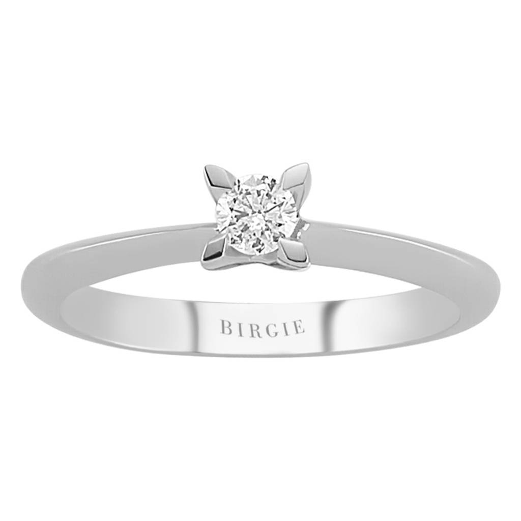 0.13 carat diamond solitaire ring