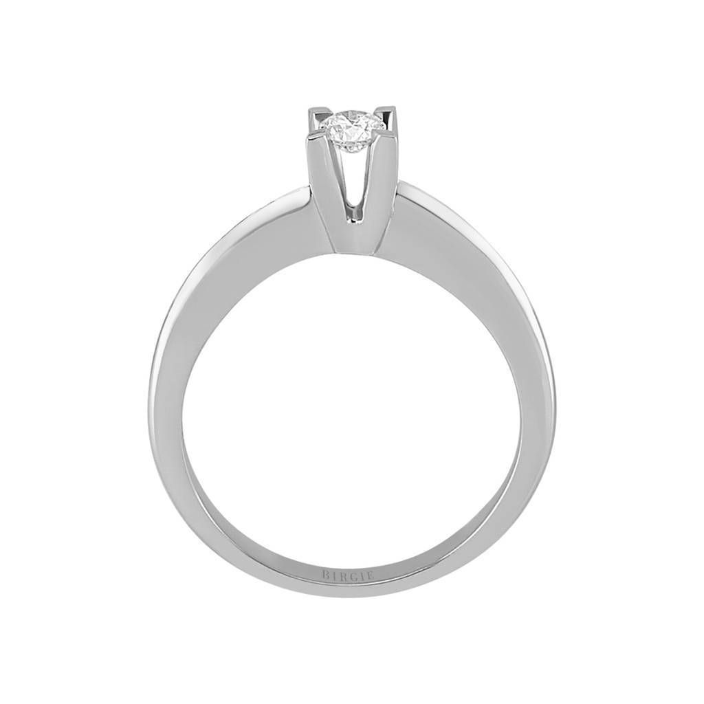 Bague solitaire diamant 0,13 carat