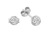 0.16 carat solitaire diamond earrings