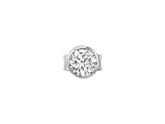 0.08 carat diamond solitaire men's stud earrings