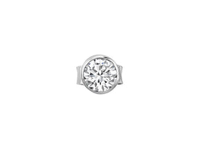 0.08 carat diamond solitaire men's stud earrings