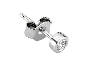 0.05 carat diamond solitaire men's stud earrings