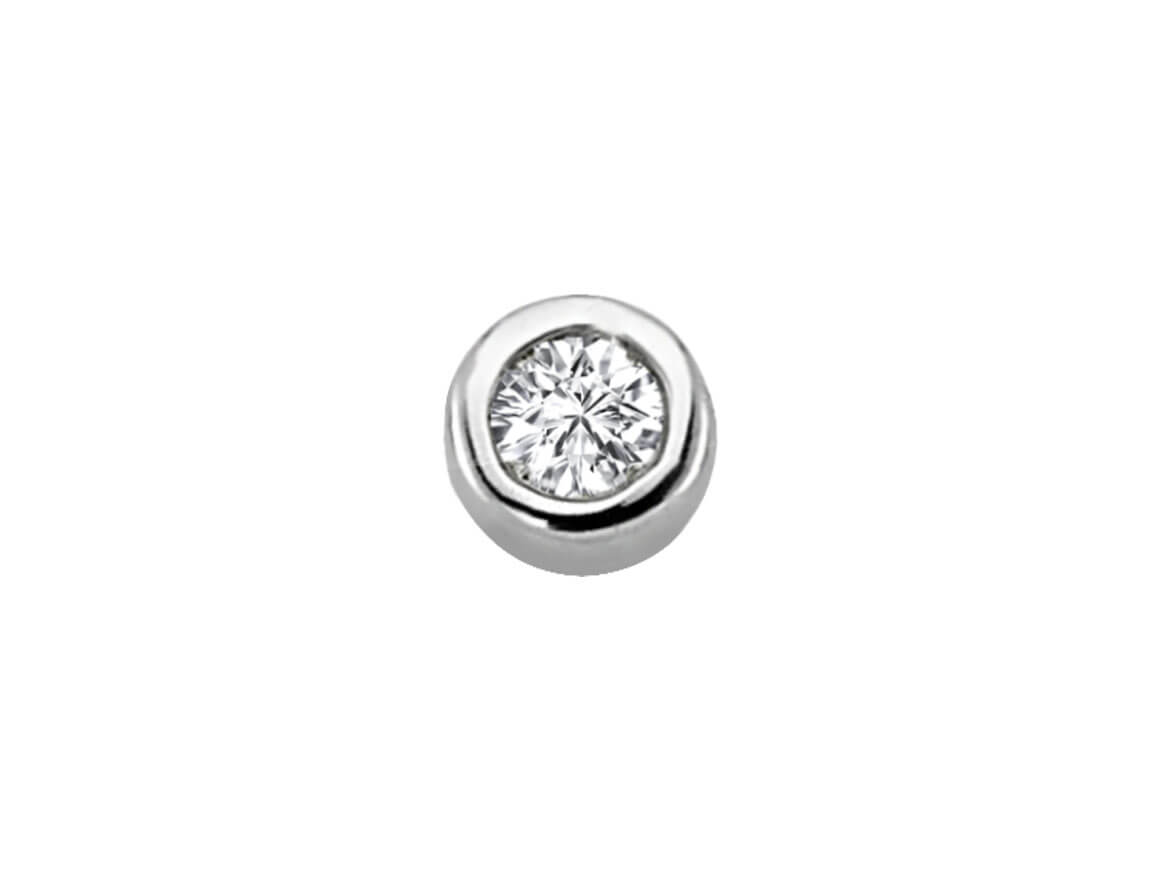 0.05 carat diamond solitaire men's stud earrings
