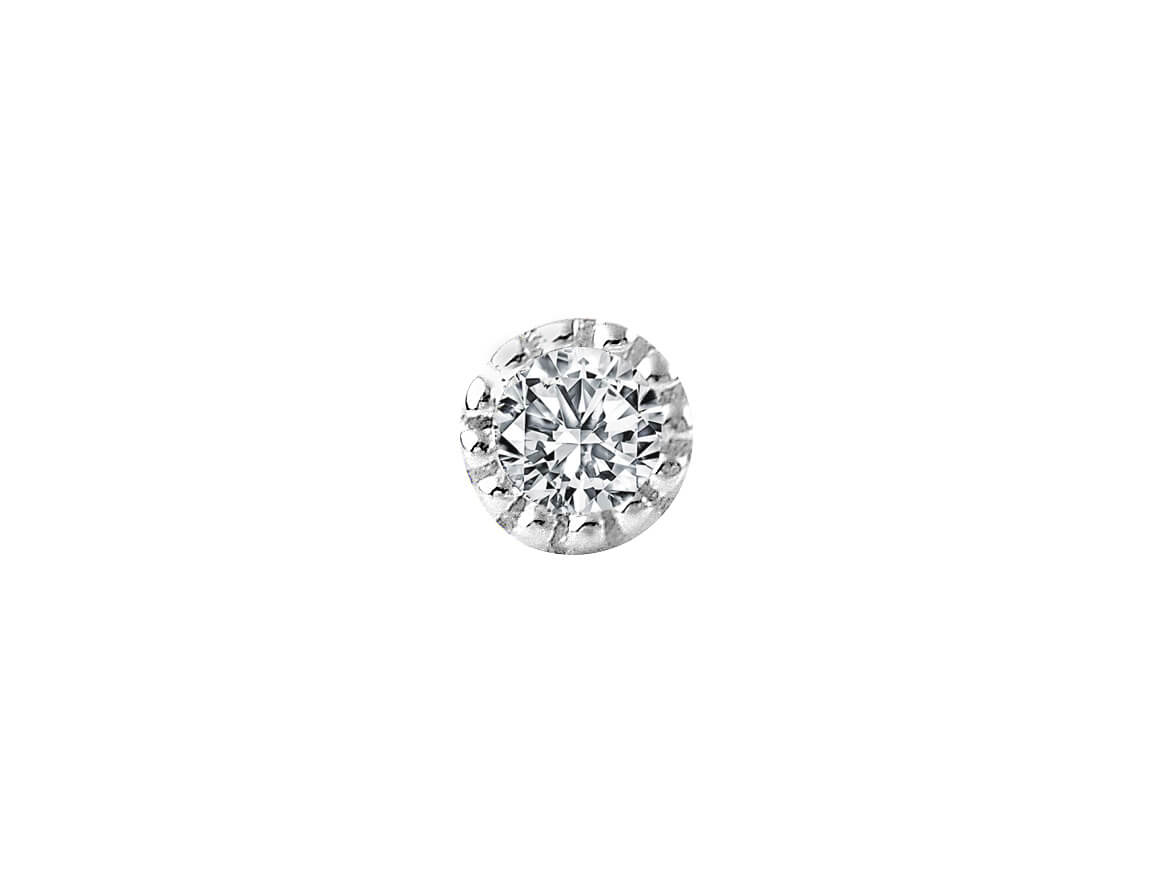0.08 carat diamond nose piercing