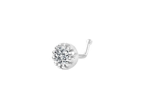 0.08 carat diamond nose piercing