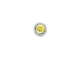 Piercing de nez saphir or 0,02 carat