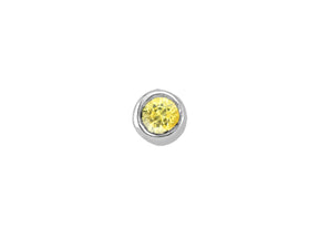Piercing de nez saphir or 0,02 carat