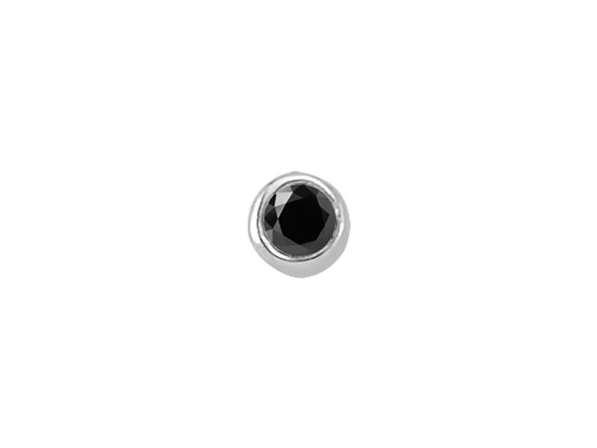 0.02 Carat Black Diamond Nose Piercing