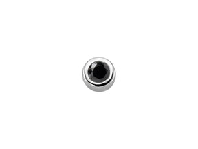 0.06 Carat Black Diamond Solitaire Men's Stud Earrings