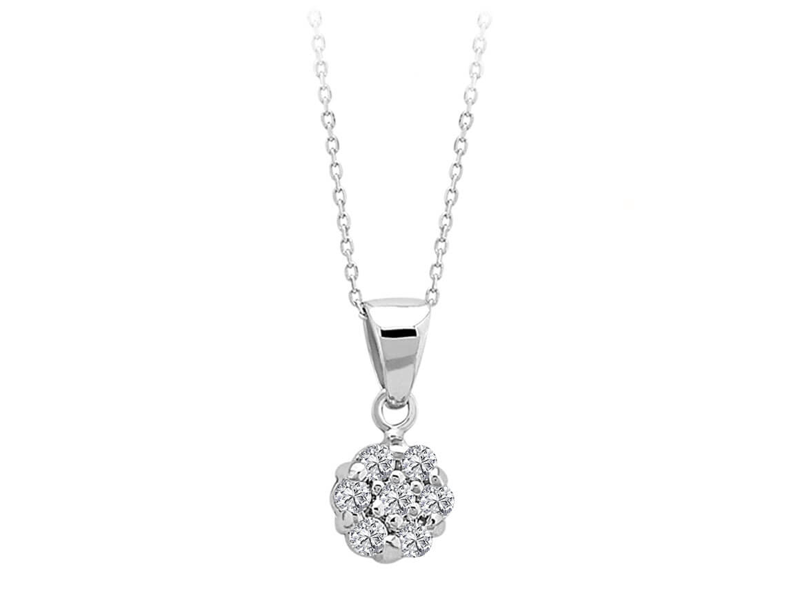 1.25 carat effect diamond solitaire necklace
