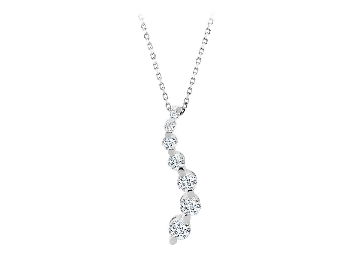 Collier diamant 7 pierres
