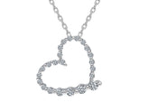 Collier coeur diamant