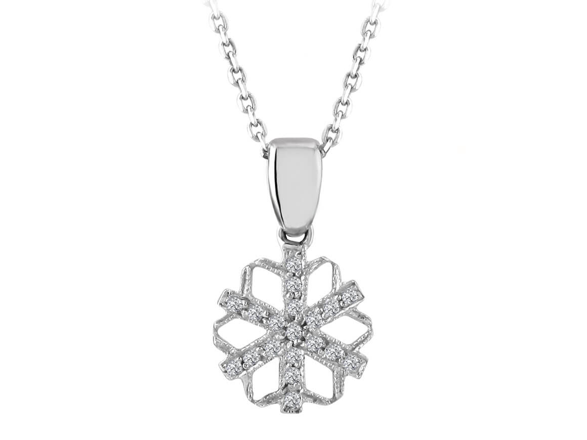Diamond Snowflake Necklace