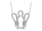 Collier ange diamant