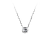 0.16 carat solitaire diamond necklace