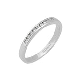 Alliance demi-ronde diamant 0,16 carat