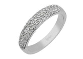 0.42 total carat diamond half round alliance
