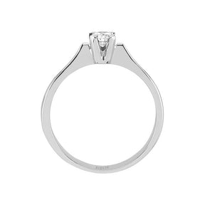 Bague solitaire diamant 0,18 carat