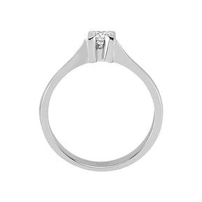 Bague solitaire diamant 0,14 carat
