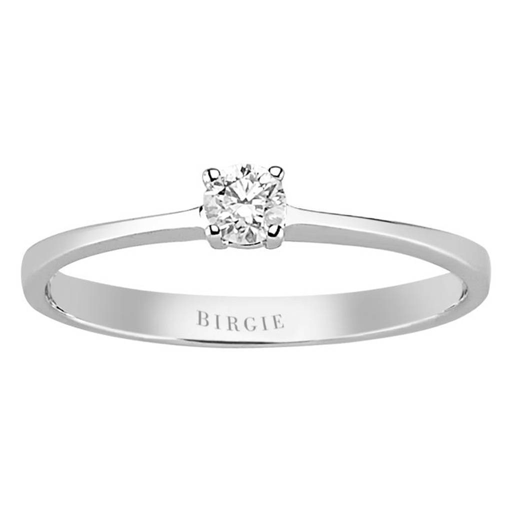 Bague solitaire diamant 0,15 carat