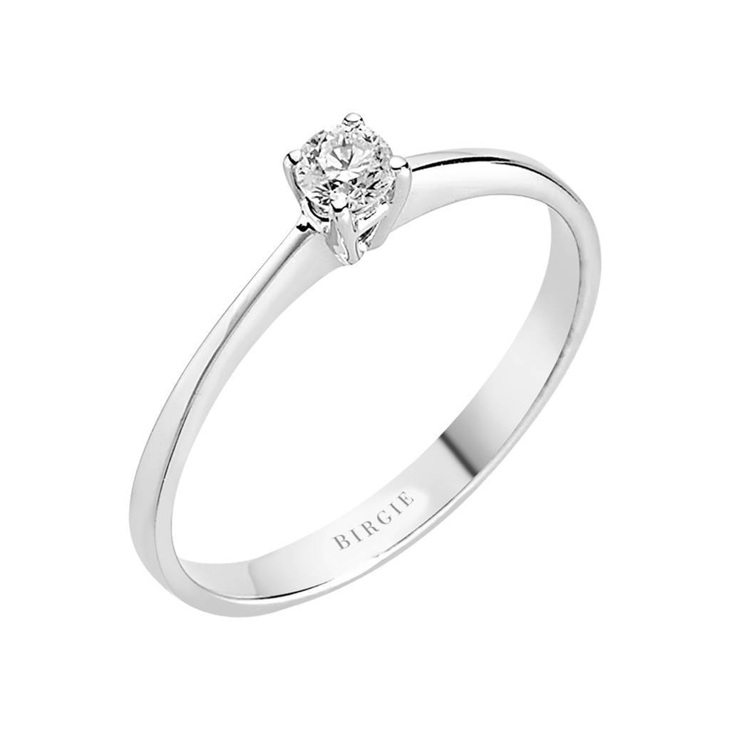 Bague solitaire diamant 0,15 carat