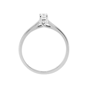Bague solitaire diamant 0,12 carat