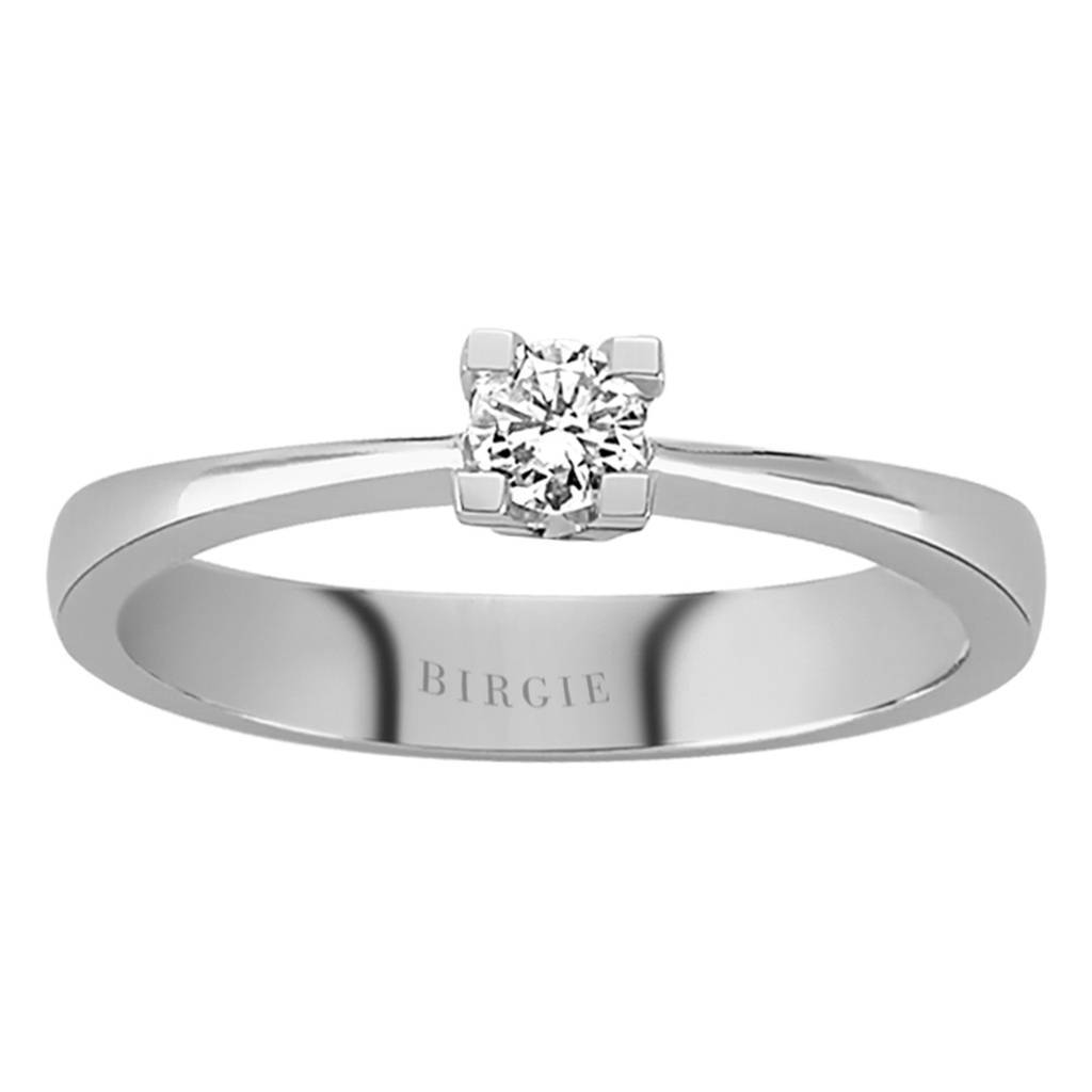 Bague solitaire diamant 0,15 carat