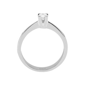 Bague solitaire diamant 0,15 carat