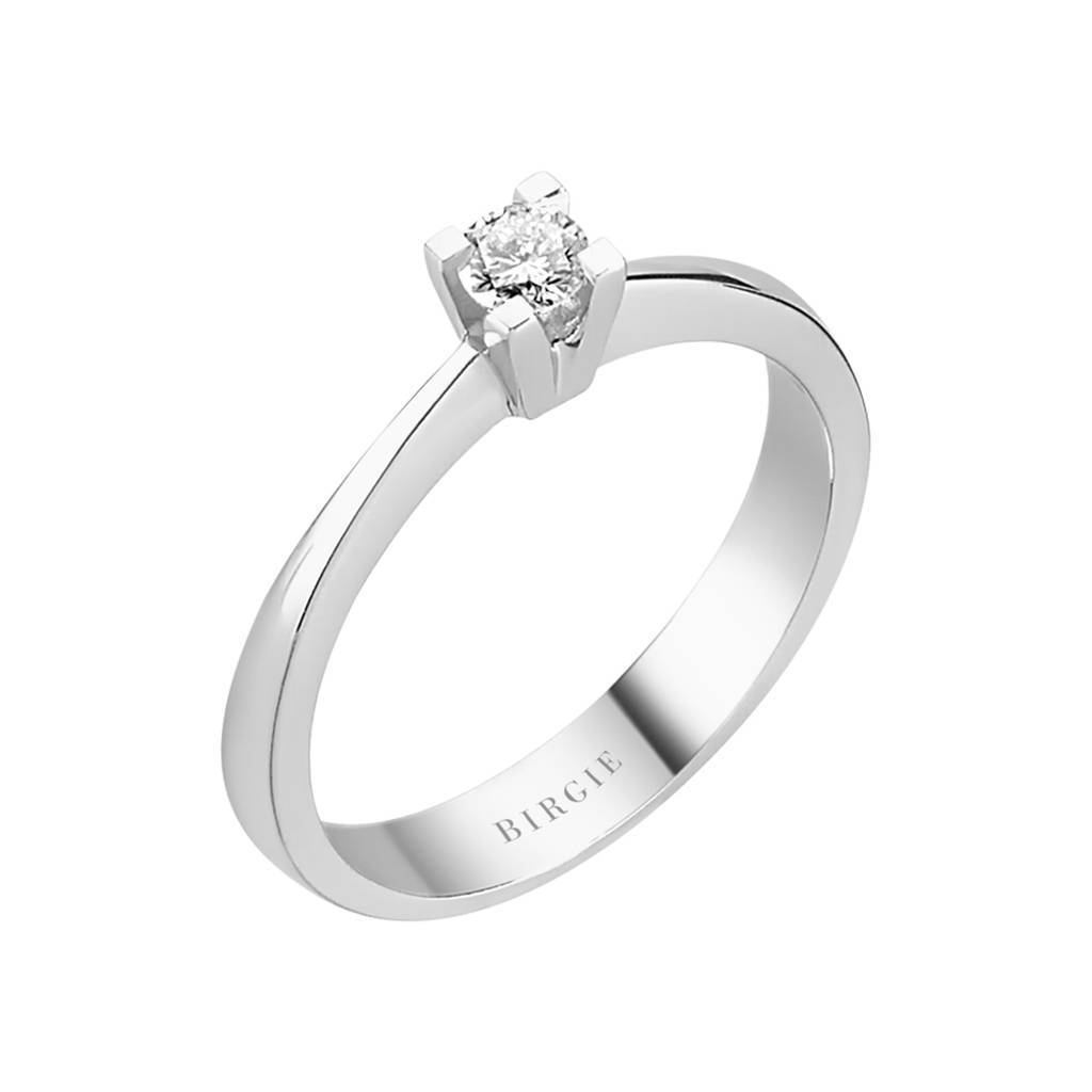 Bague solitaire diamant 0,15 carat