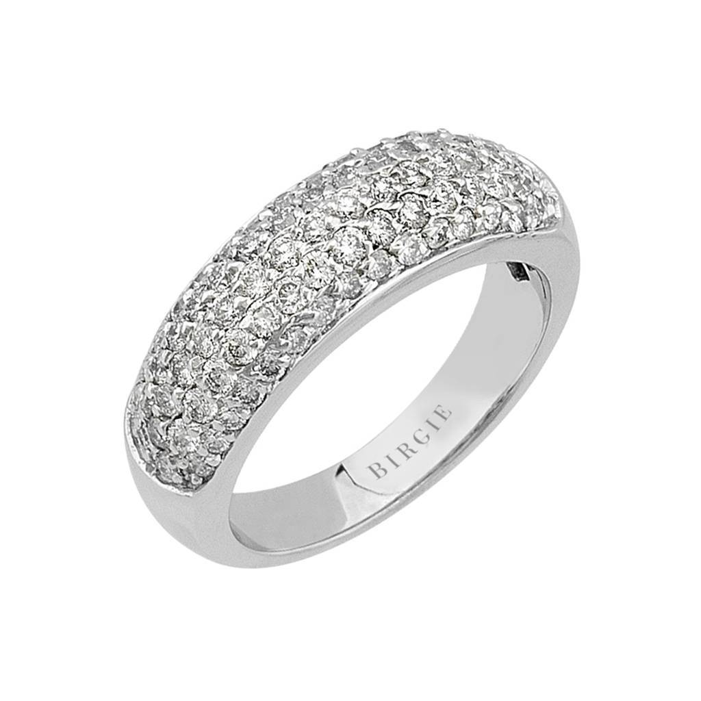 Alliance demi-ronde en diamant de 1,05 carat au total