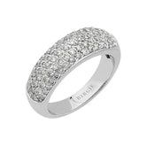 Alliance demi-ronde en diamant de 1,05 carat au total