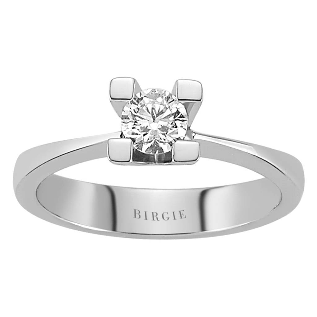Bague solitaire diamant 0,35 carat