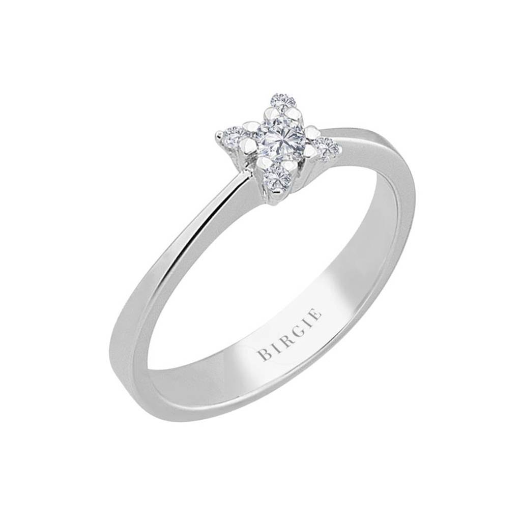 Bague solitaire diamant 0,15 carat