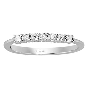 0.14 carat engagement ring with seven diamonds