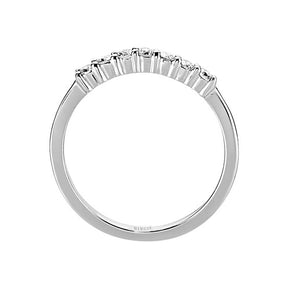 0.14 carat engagement ring with seven diamonds
