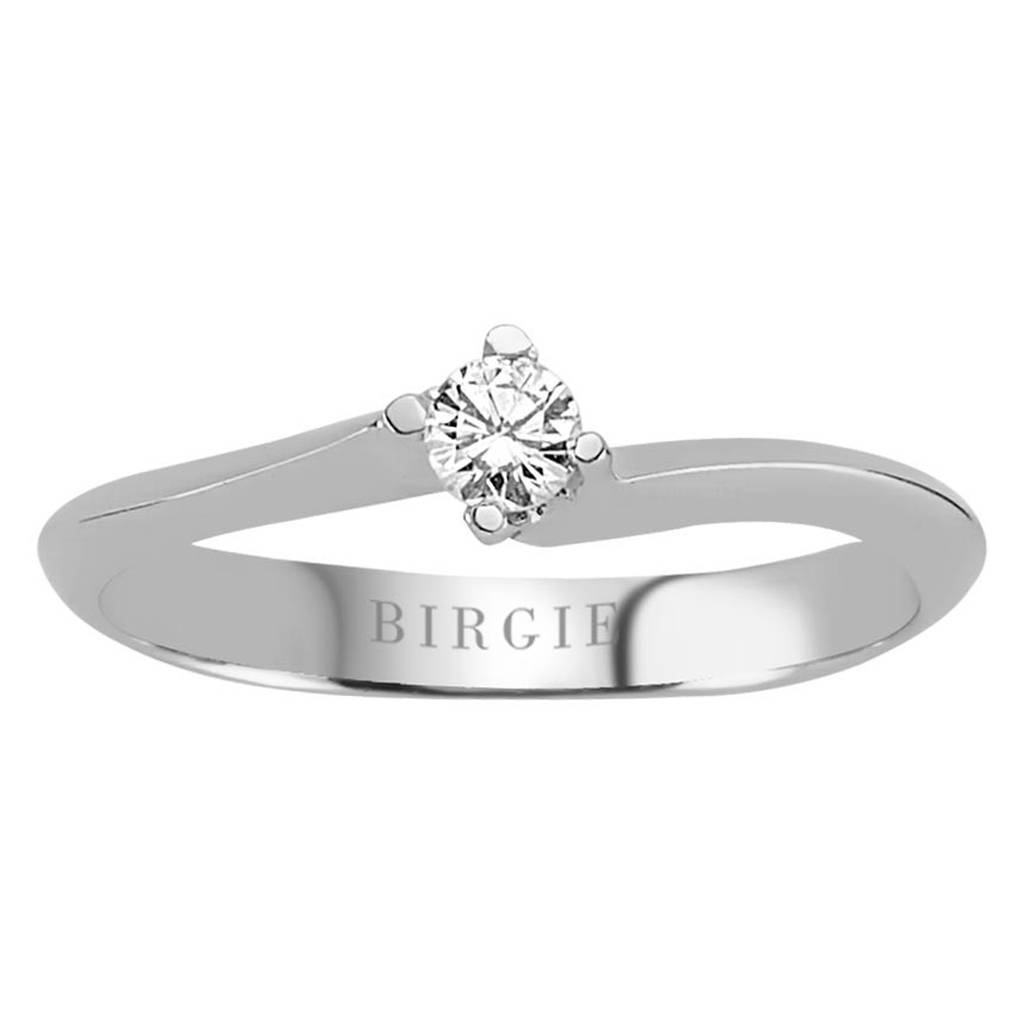 0.13 carat solitaire diamond ring