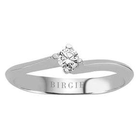 0.13 carat solitaire diamond ring