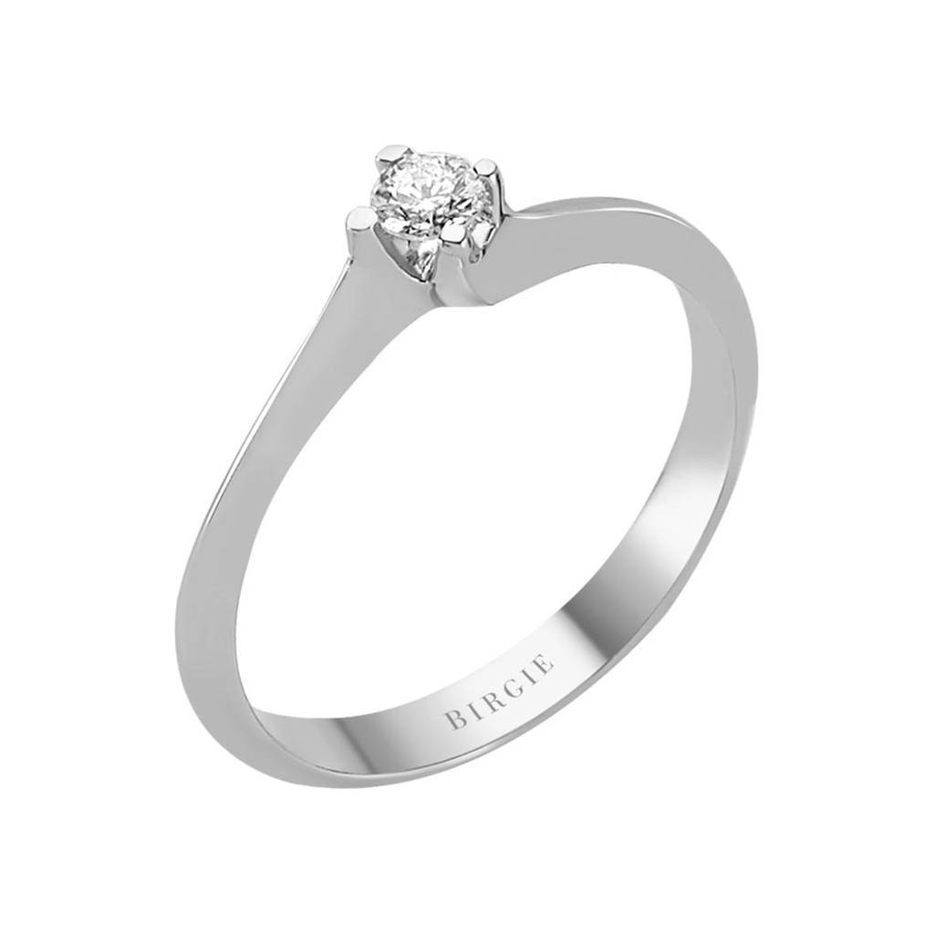 0.13 carat solitaire diamond ring