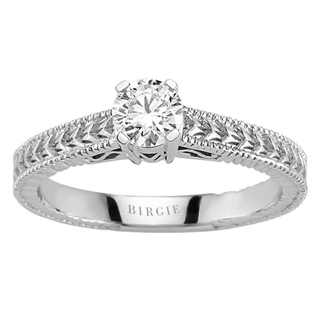 Bague solitaire diamant 0,38 carat