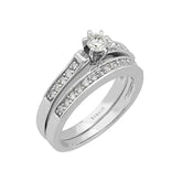 Diamond Solitaire Engagement Ring &amp; Matching Band (0.46ct. TW)