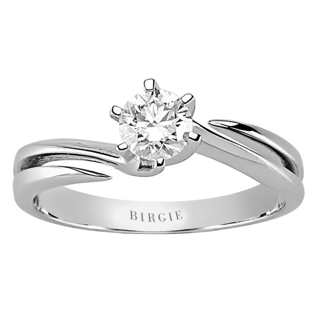 Bague solitaire diamant 0,41 carat