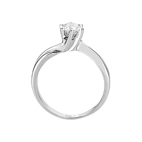 Bague solitaire diamant 0,41 carat