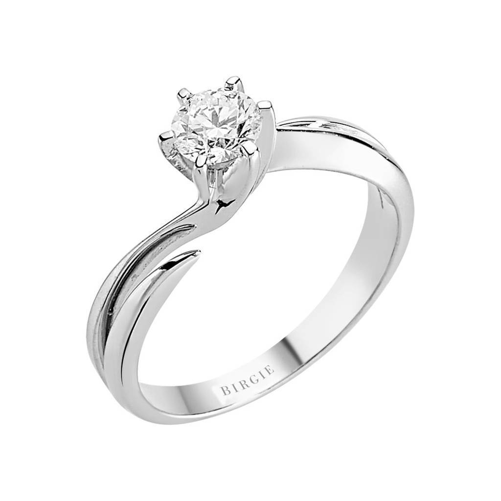 Bague solitaire diamant 0,41 carat