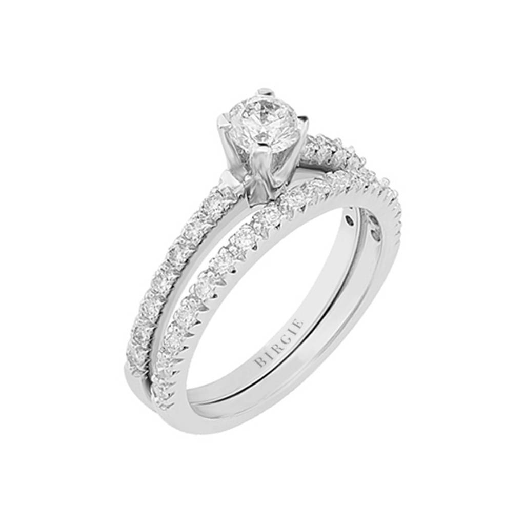 Bague solitaire diamant 0,82 carat au total
