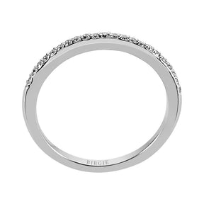 Bague d'éternité fine en pierre de diamant
