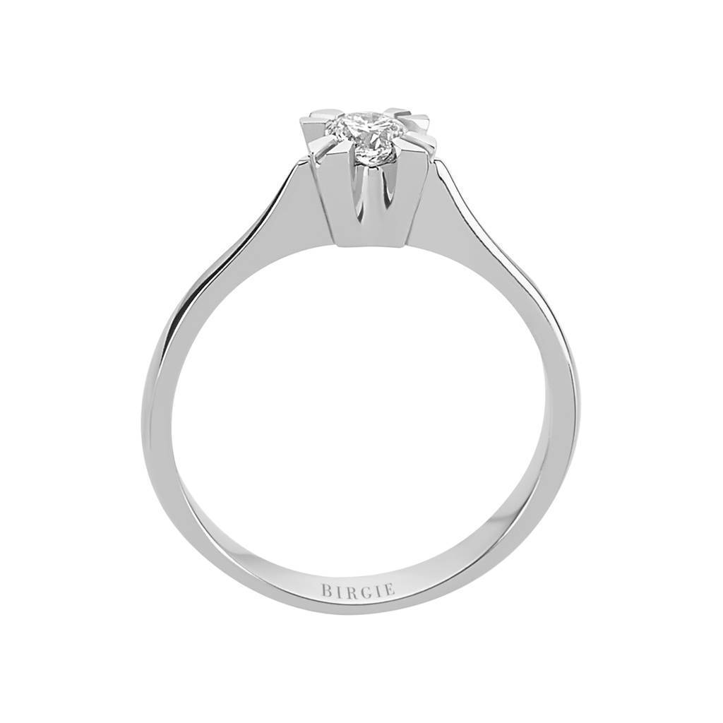 Bague solitaire diamant 0,24 carat