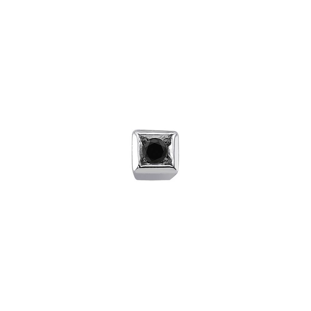 0.02 carat black diamond men's stud earrings