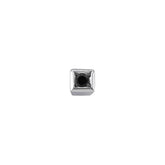 0.02 carat black diamond men's stud earrings