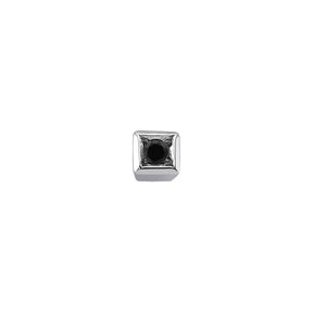 0.02 carat black diamond men's stud earrings