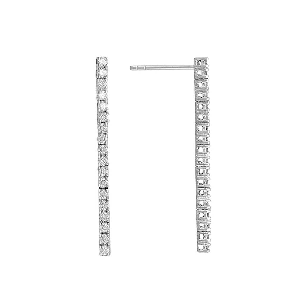 Diamond Tennis Earrings